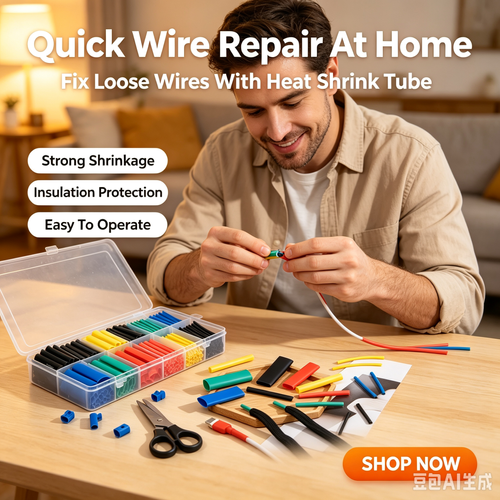 Heat Shrink Tubing Kit, Multi Color Assorted Sizes Electrical Wire Heat Shrink Tube for Cable Insulation, Wire Repair & Protection
