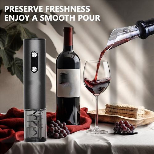 Rechargeable Electric Wine Opener, Automatic One Touch Wine Bottle Corkscrew for Home Party Bar