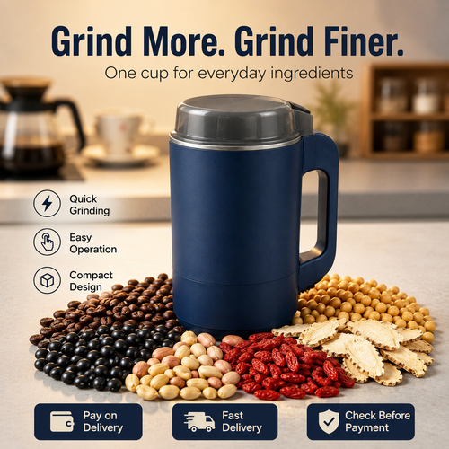 Electric Grain Grinder Coffee Bean Spice Mill, Multifunction Dry Food Powder Maker for Coffee Beans, Grains, Nuts, Dry Chili, Spices and Kitchen Grinding, Home Use, COD Free Shipping, Pay on Delivery