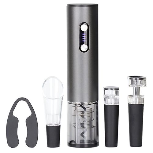 Rechargeable Electric Wine Opener, Automatic One Touch Wine Bottle Corkscrew for Home Party Bar