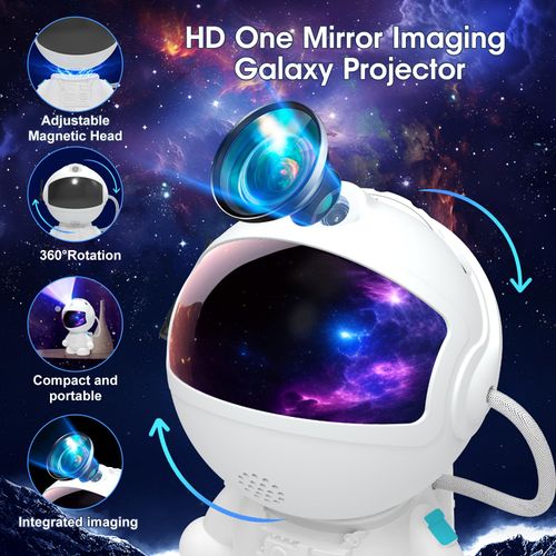 Astronaut Star Projector Galaxy Night Light Nebula Laser Projection Lamp, USB 5W Space Projector with Remote Control for Bedroom, Kids Room, Party, Relaxing Light, COD Free Shipping, Pay on Delivery