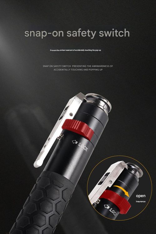 One-Press Eject Defense Baton: Instant Deploy in Narrow Spaces | Compact Self-Defense Tool for Emergency