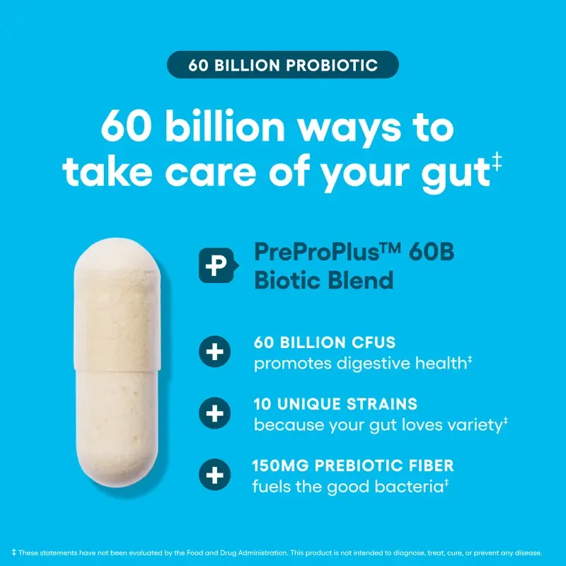 Physician's Choice 60 Billion Probiotic - Daily Gut Health, Digestive & Immune Support for Men and Women