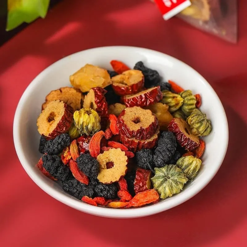 🔥 Clearance Sale promotions 🔥 Blended Five Treasure Premium Health Fruit Tea Fresh Raw Flower Tea for Slimming Packaged in Sachet Cup Bottle and Box