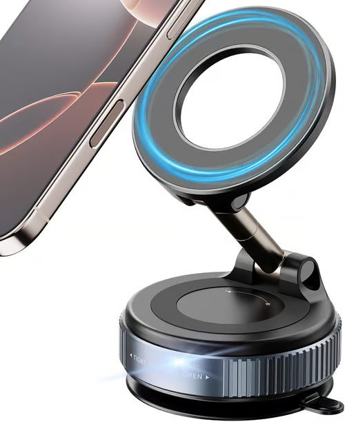 Newest 360° Adjustable Vacuum Magnetic Suction Cup Phone Holder Mount
