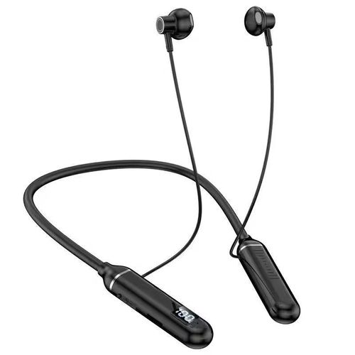 Best-selling model G02 in-ear sports neckband LED headphones with digital display and magnetic bass earbuds.