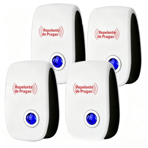 Repelente de Pragas Ultrassônico, Repelente Eletrônico de Pragas Tomada Interna para Insetos, Baratas, Aranhas, Formigas, Percevejos, Mosquitos e Ratos para Casa, Cozinha, Garagem e Armazém.