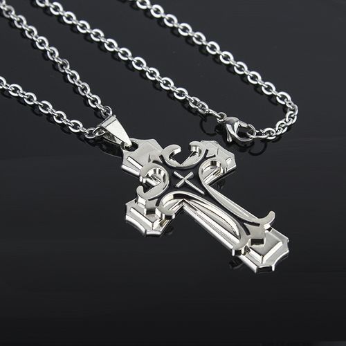 🔥🔥🔥Explosive fashion jewelry Europe and the United States retro hipster male cross necklace personality type man 549044ZJ