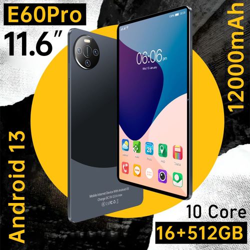 11.6-inch tablet with wifi version 10 core processor, 16GB+512GB memory, Android 13 system
