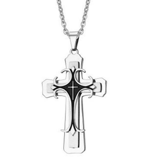 🔥🔥🔥Explosive fashion jewelry Europe and the United States retro hipster male cross necklace personality type man 549044ZJ
