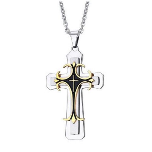 🔥🔥🔥Explosive fashion jewelry Europe and the United States retro hipster male cross necklace personality type man 549044ZJ