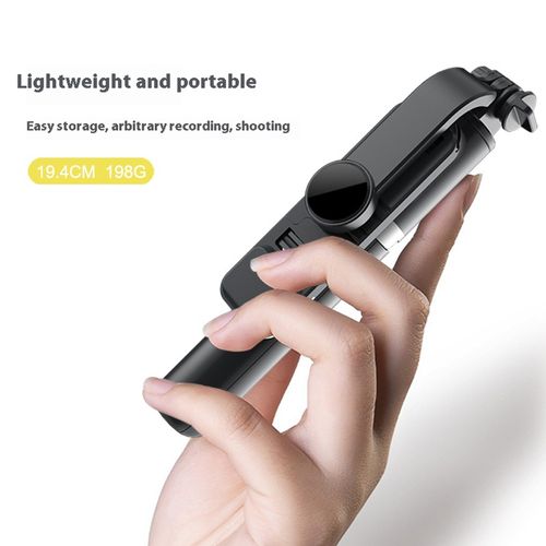 Foldable Remote Control Selfie Stick Mobile Phone Holder With LED Fill Light
