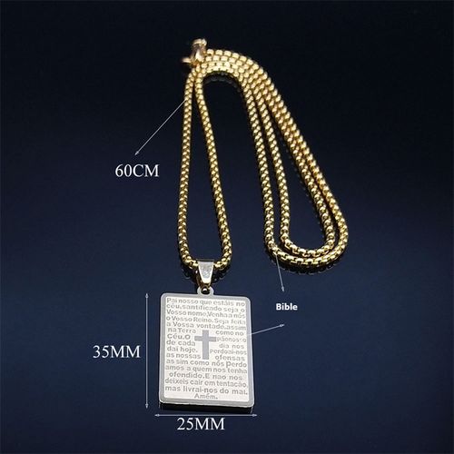 1️⃣Bible Prayer Necklace Religious necklace for men and women