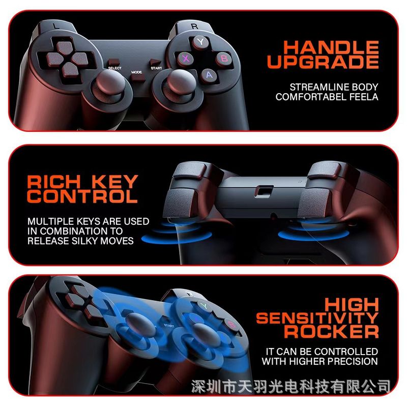 (Big Sale ⛄) High-definition gaming projector, accompanied by a pair of game controllers for free