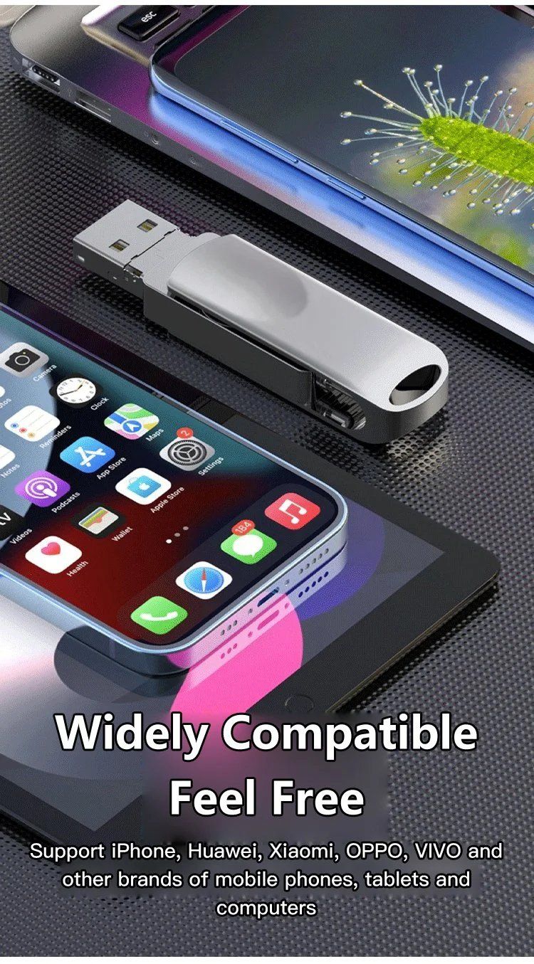 Large-capacity four-in-one mobile phone expansion flash drive