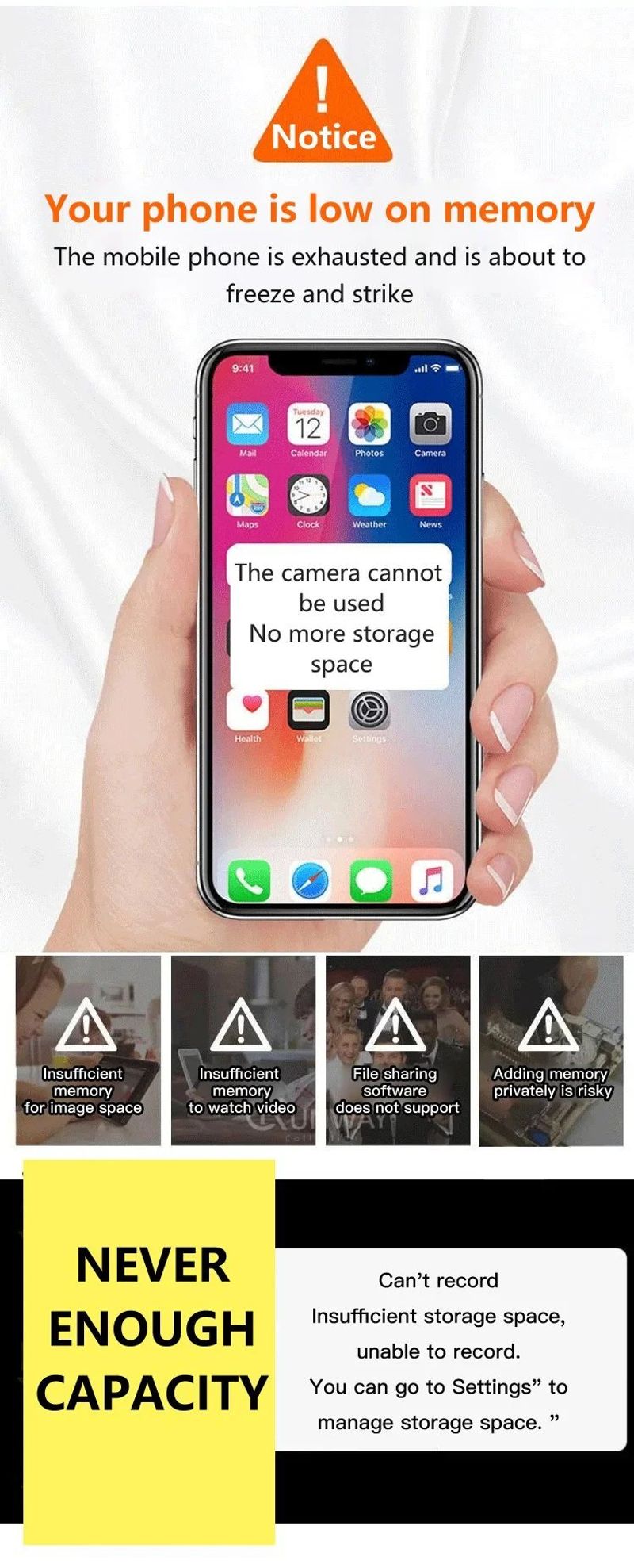 Large-capacity four-in-one mobile phone expansion flash drive