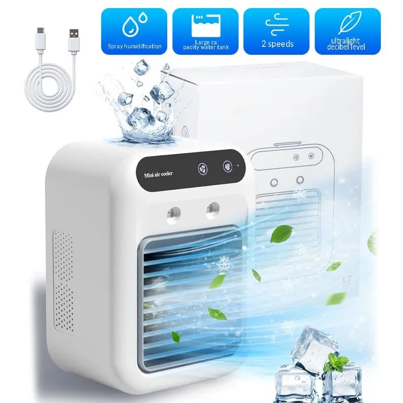 ❄️Portable Air Conditioners- 3-In-1 Cooling Fan with 2-Speed Mist Fan