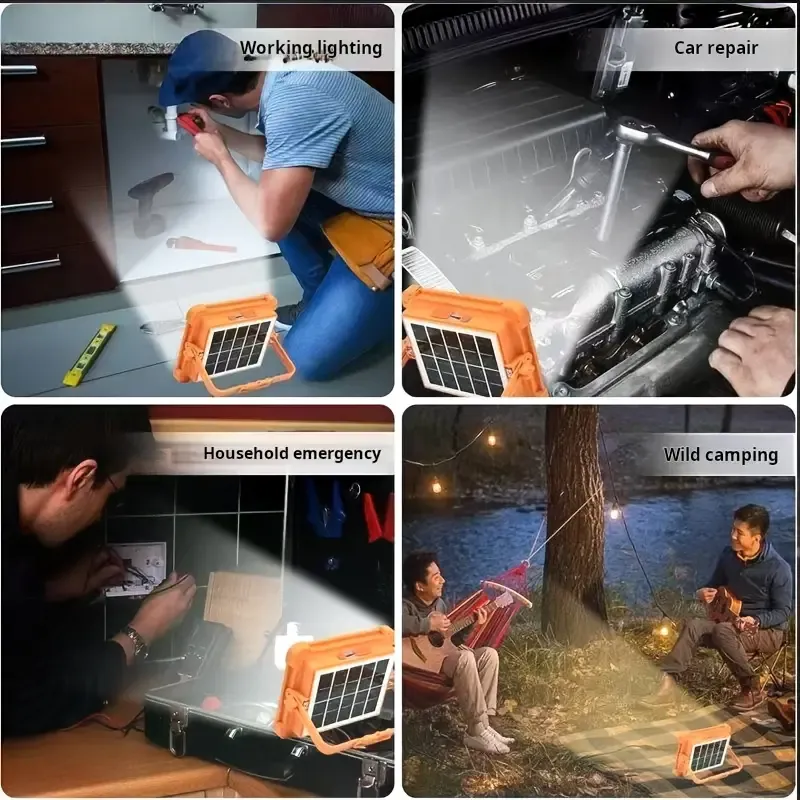 (Big Sale ⛄) Outdoor Solar Emergency Light + 20,000 mAh Large Battery.