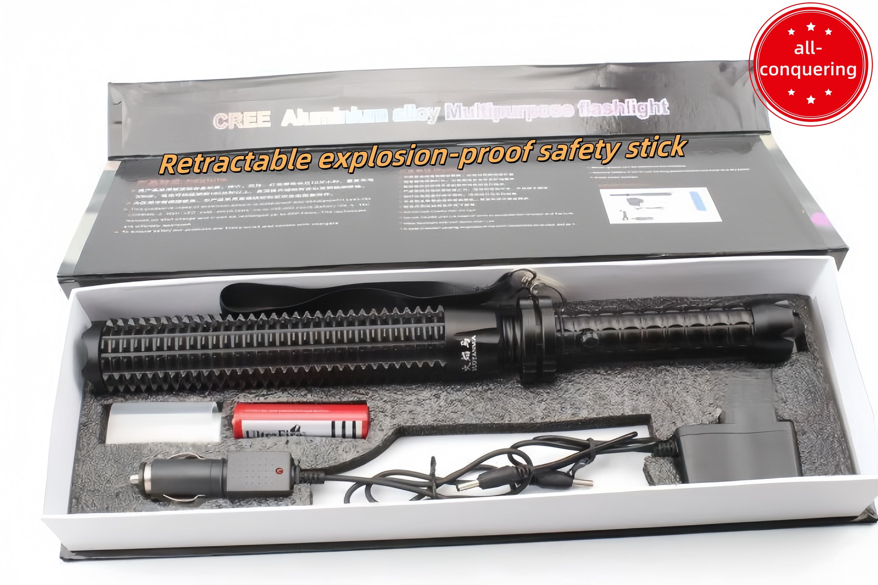 (Big Sale ⛄)The retractable explosion-proof titanium alloy mace