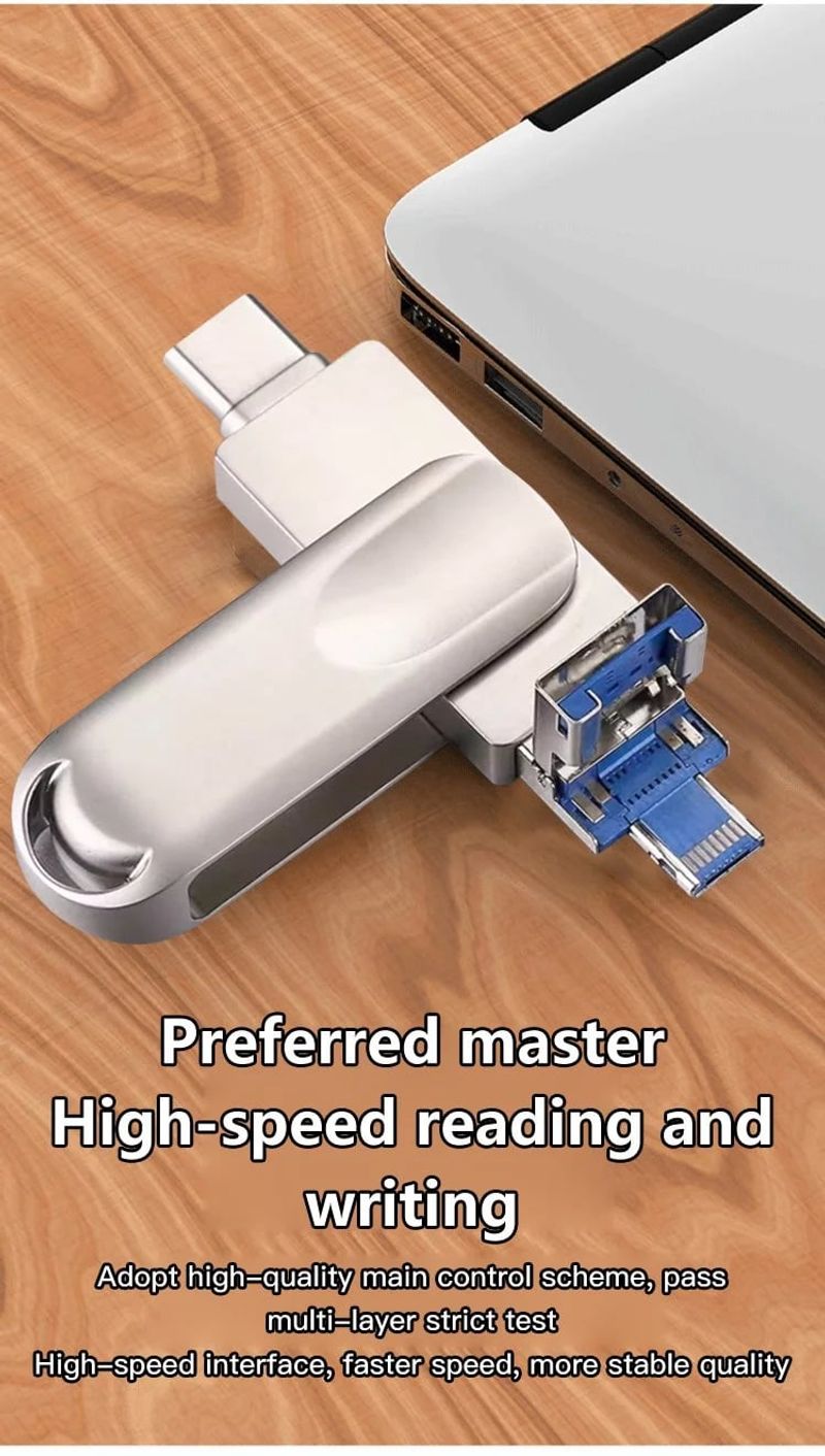 Large-capacity four-in-one mobile phone expansion flash drive