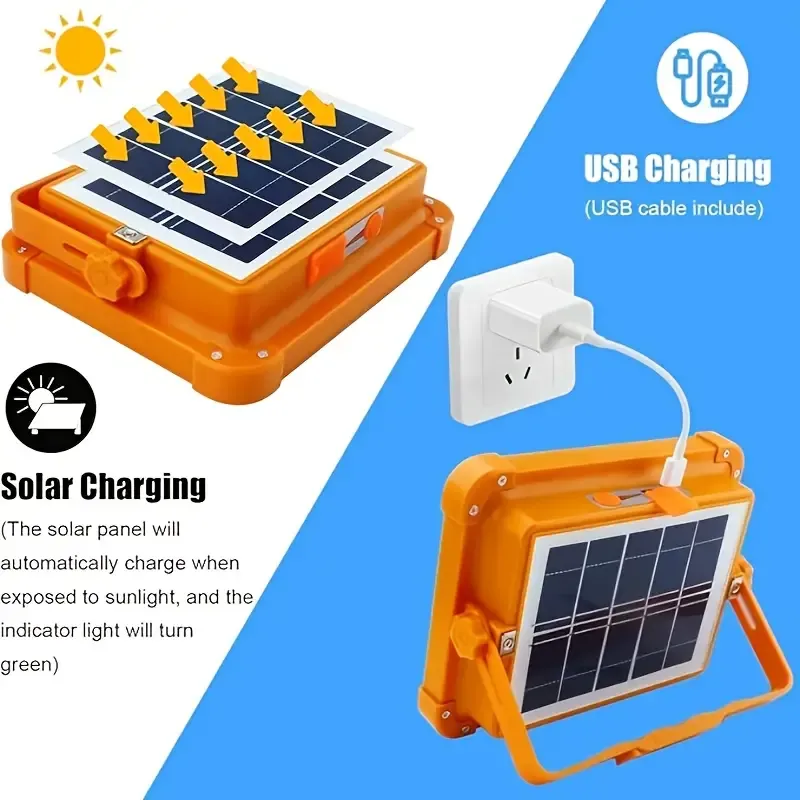 (Big Sale ⛄) Outdoor Solar Emergency Light + 20,000 mAh Large Battery.