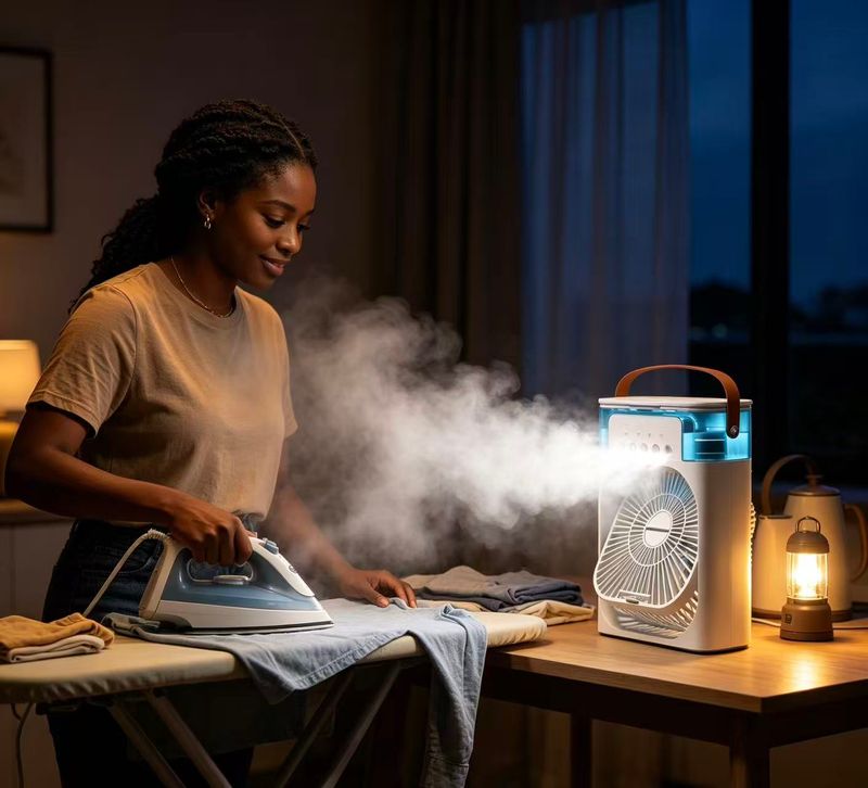(Big Sale ⛄) ❄️Portable Air Conditioners- 3-In-1 Cooling Fan with 2-Speed Mist Fan