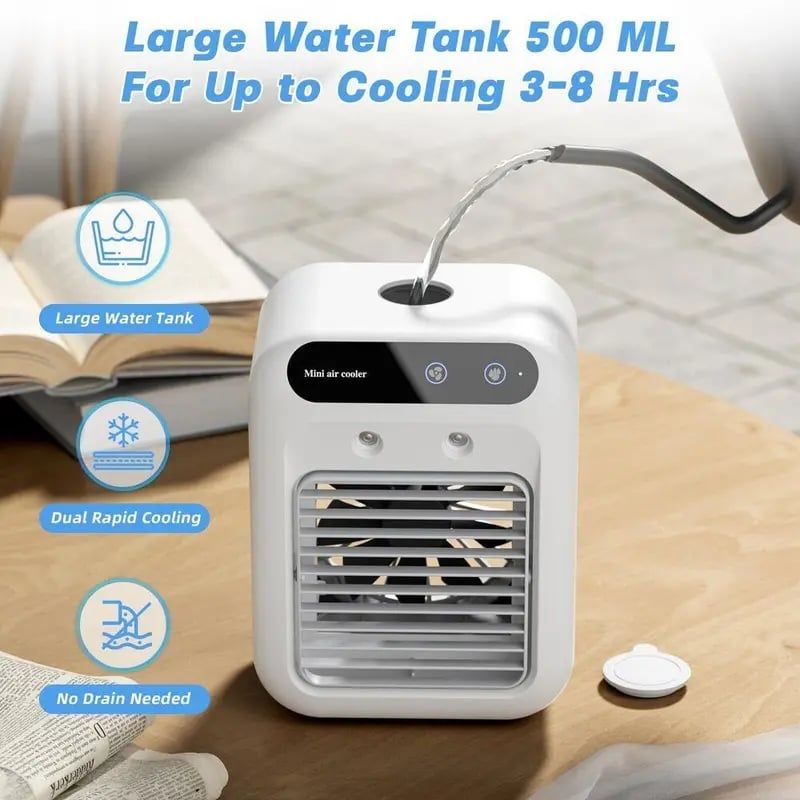 ❄️Portable Air Conditioners- 3-In-1 Cooling Fan with 2-Speed Mist Fan