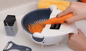 9 in 1 Multifunctional Vegetable Cutter With Drain Basket