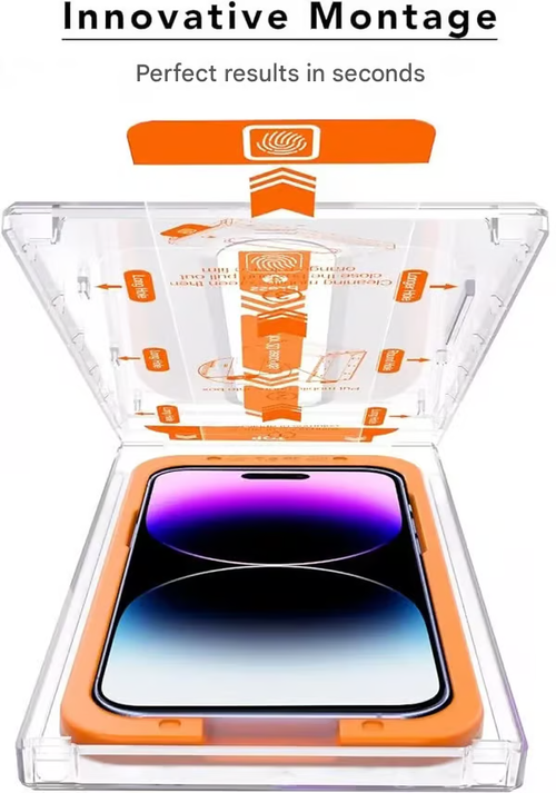 📱New Auto-align Screen Protector Box For IPhone -Dust Free Without Bubbles