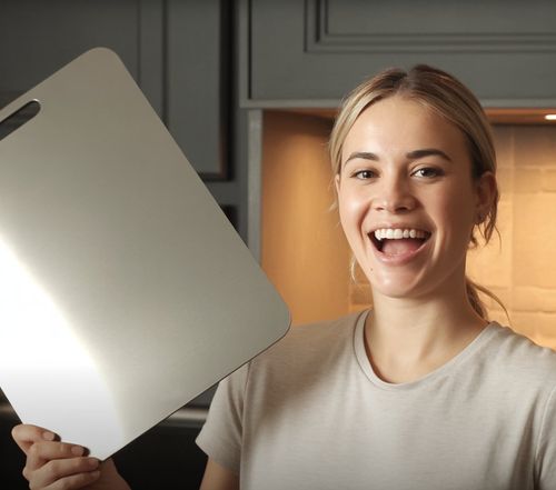 Medical-Grade Pure Titanium Cutting Board