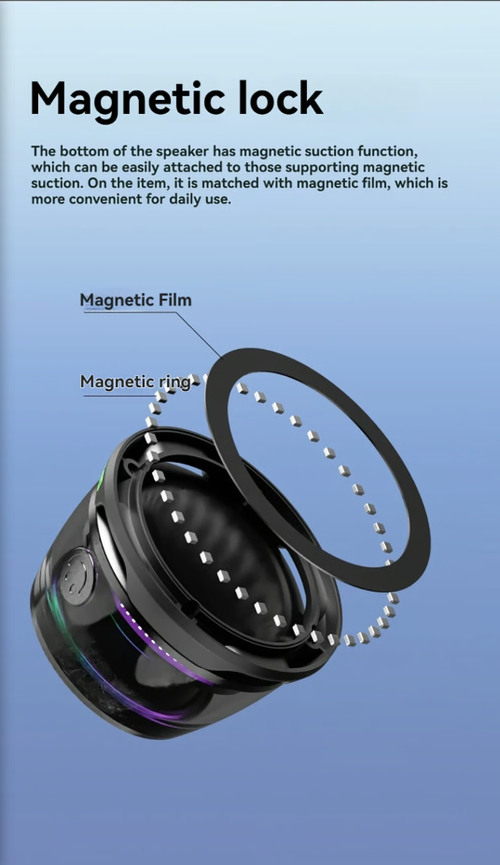 💥Super cool Mini portable Bluetooth magnetic speaker