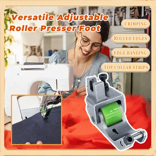 Versatile Adjustable Roller Presser Foot