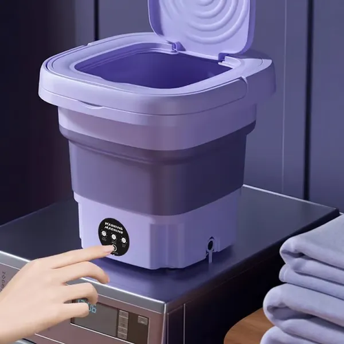 Máquina de lavar roupa portátil dobrável