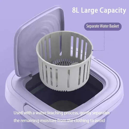 Máquina de lavar roupa portátil dobrável