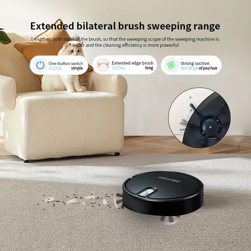 Robô de varrimento multifuncional Jallen Gabor para sala de estar, pelos de animais de estimação, lixo diário - Super sucção de 2800Pa, tempo de trabalho de 120 minutos, carregamento rápido USB