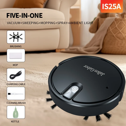 Robô de varrimento multifuncional Jallen Gabor para sala de estar, pelos de animais de estimação, lixo diário - Super sucção de 2800Pa, tempo de trabalho de 120 minutos, carregamento rápido USB