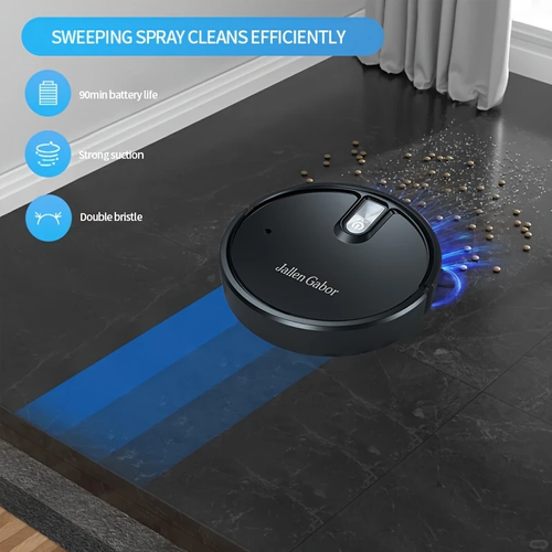 Robô de varrimento multifuncional Jallen Gabor para sala de estar, pelos de animais de estimação, lixo diário - Super sucção de 2800Pa, tempo de trabalho de 120 minutos, carregamento rápido USB