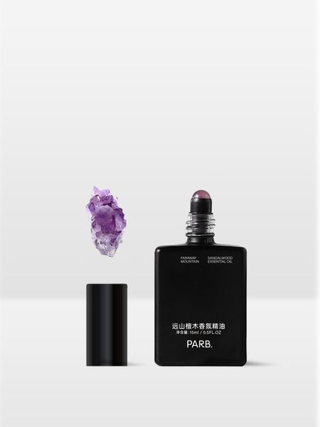 Crystal Roll-On Perfumed Essential Oil「Distant Mountain Sandalwood」15ml