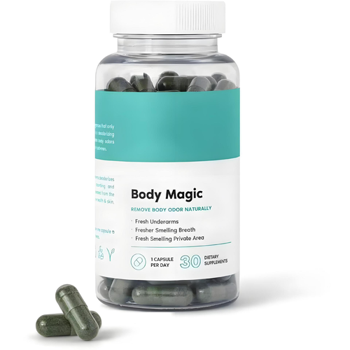 Body Magic Chlorophyll Pills - Improves body odor, detoxification and skin health
