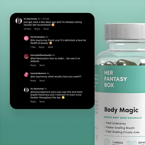 Body Magic Chlorophyll Pills - Improves body odor, detoxification and skin health