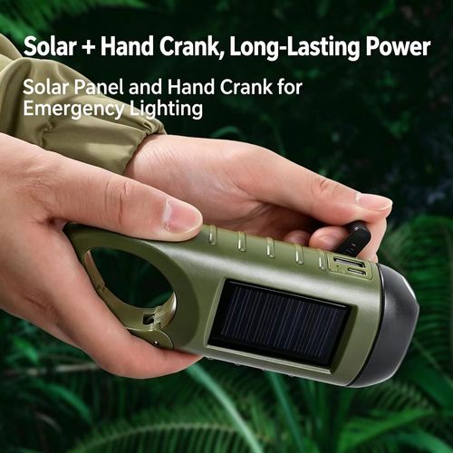 Solar-powered flashlight