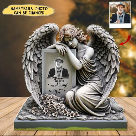 Personalized angel memorial acrylic plaque