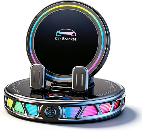 ZuriLife Car Mount Charger – 15W Fast Wireless Charging, 360° Rotating Strong Suction Holder for iPhone 12-17 Series