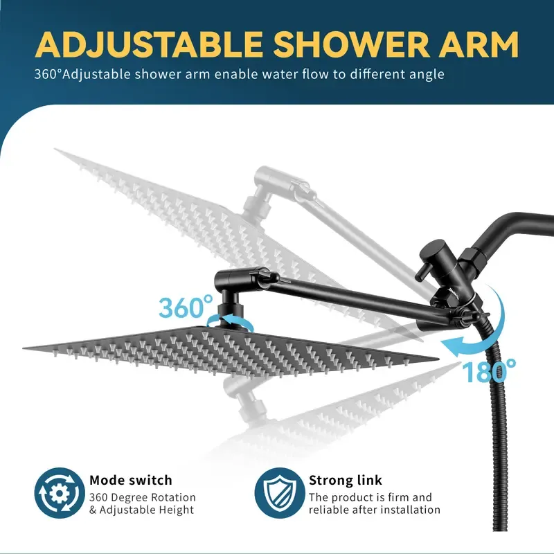 Boost High Pressure Rainfall Shower Head Combo