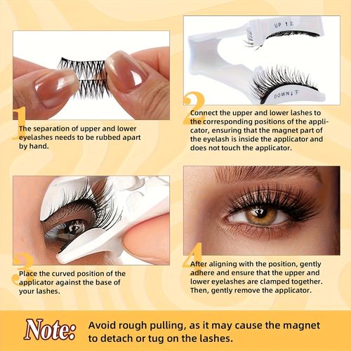 Reusable magnetic eyelashes