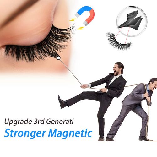 Reusable magnetic eyelashes