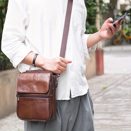 🔥Men's genuine leather crossbody bag