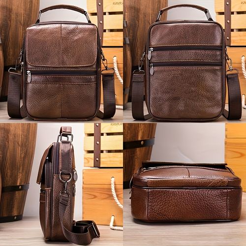 🔥Men's genuine leather crossbody bag
