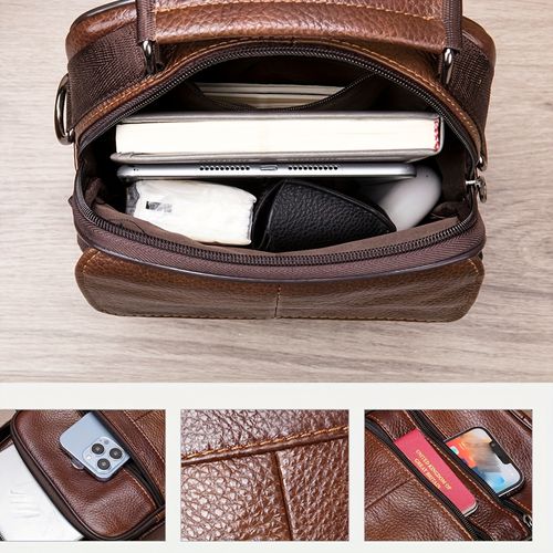 🔥Men's genuine leather crossbody bag