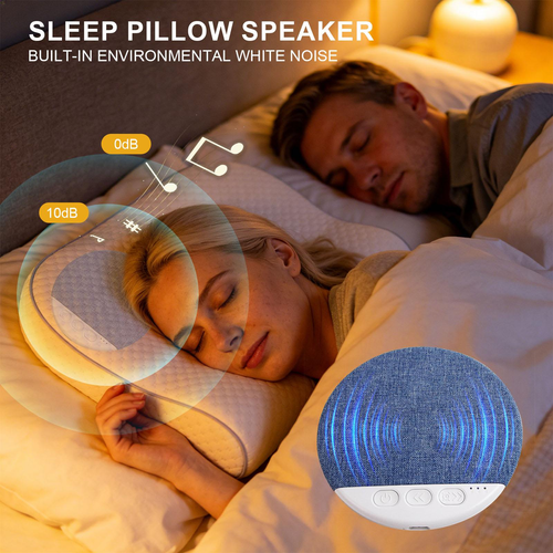Ultra-Thin Bluetooth Pillow Speaker with Bluetooth 5.4